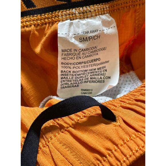 Under Armour Mens Vanish Woven 6" Shorts Honey Orange / Black S - Picture 7 of 7